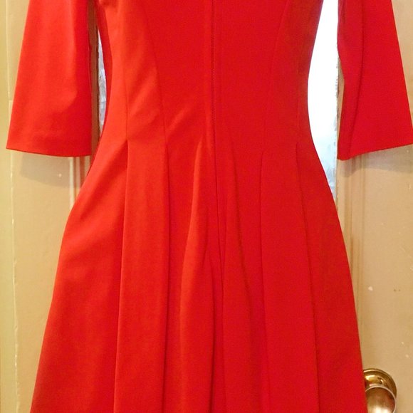 Pink Tartan, deep orange dress - Picture 10 of 12